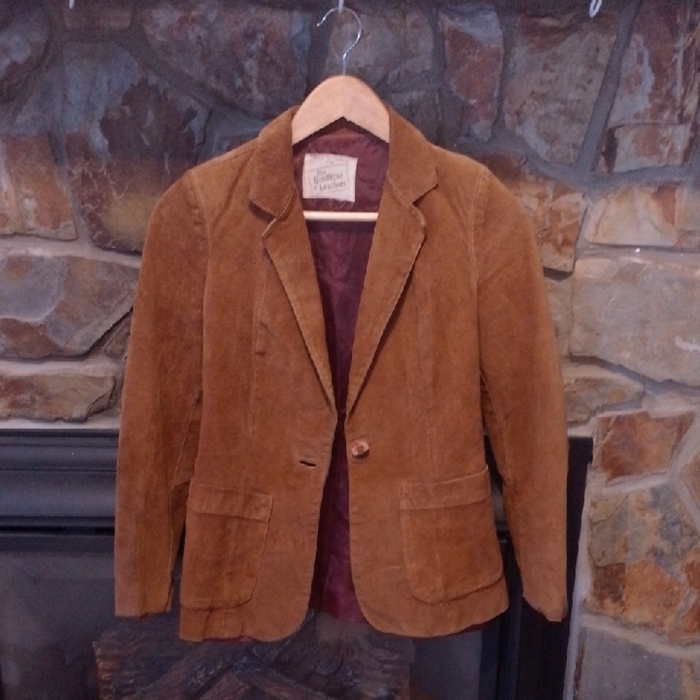 Boutique Of Leathers Suede Blazer Jacket Made In Canada Vintage Fall Fashion 🍂